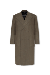 Givenchy Green Wool Double-Breasted Coat - Men - Piano Luigi