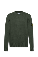 Stone Island Green Sweater With Logo - Men - Piano Luigi