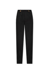 Versace Black Pleat-Front Trousers - Men - Piano Luigi