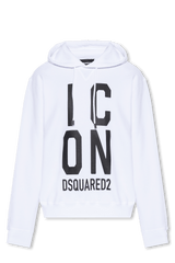 Dsquared2 White Printed Hoodie - Men - Piano Luigi