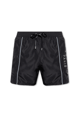 Balmain Black Swimming Shorts With Logo - Men