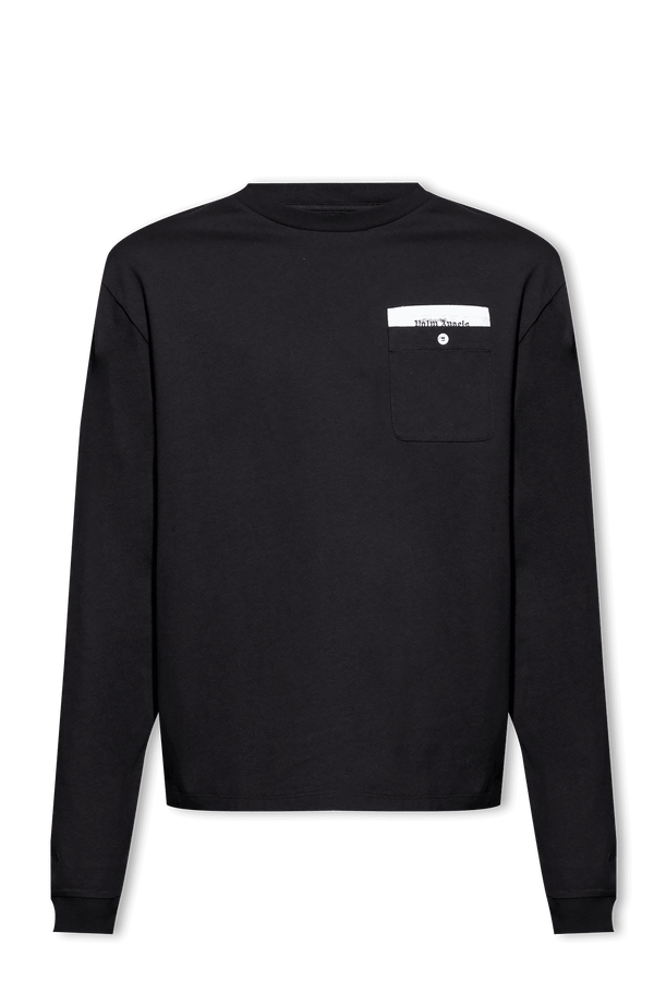 Palm Angels Black T-Shirt With Logo - Men - Piano Luigi