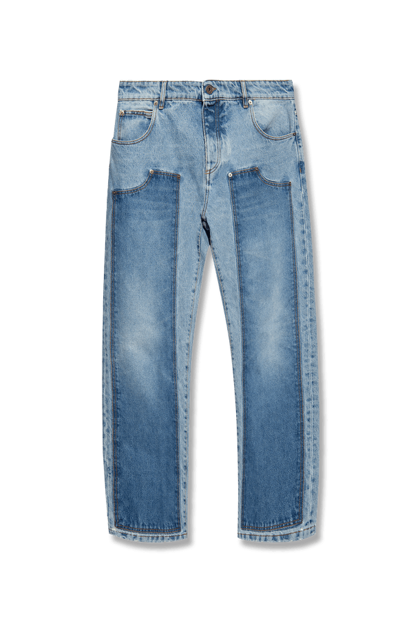 Balmain Blue Straight Leg Jeans - Men