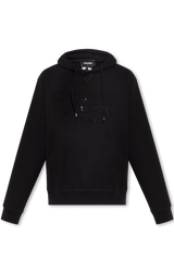 Dsquared2 Black Branded Hoodie - Men - Piano Luigi