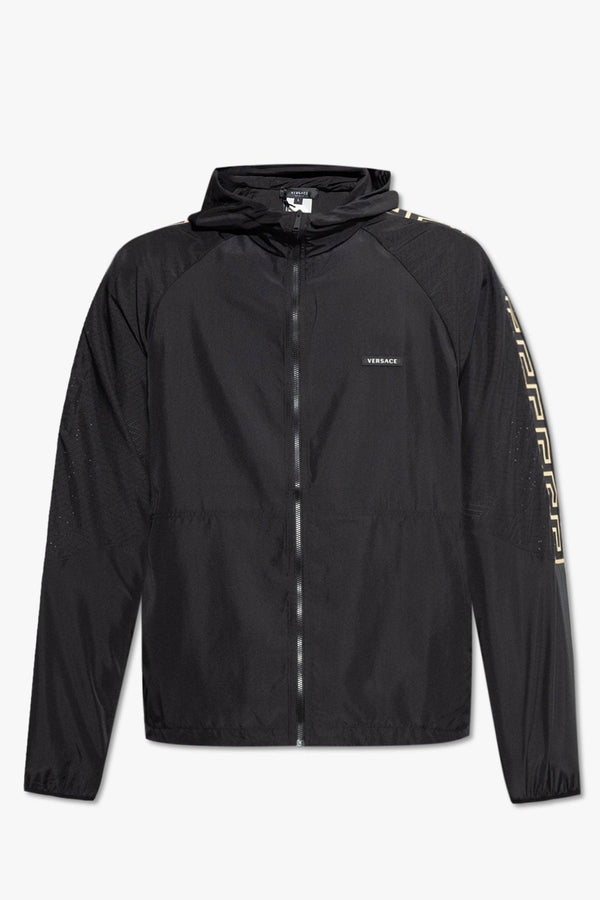 Versace Black Hooded Jacket - Men - Piano Luigi