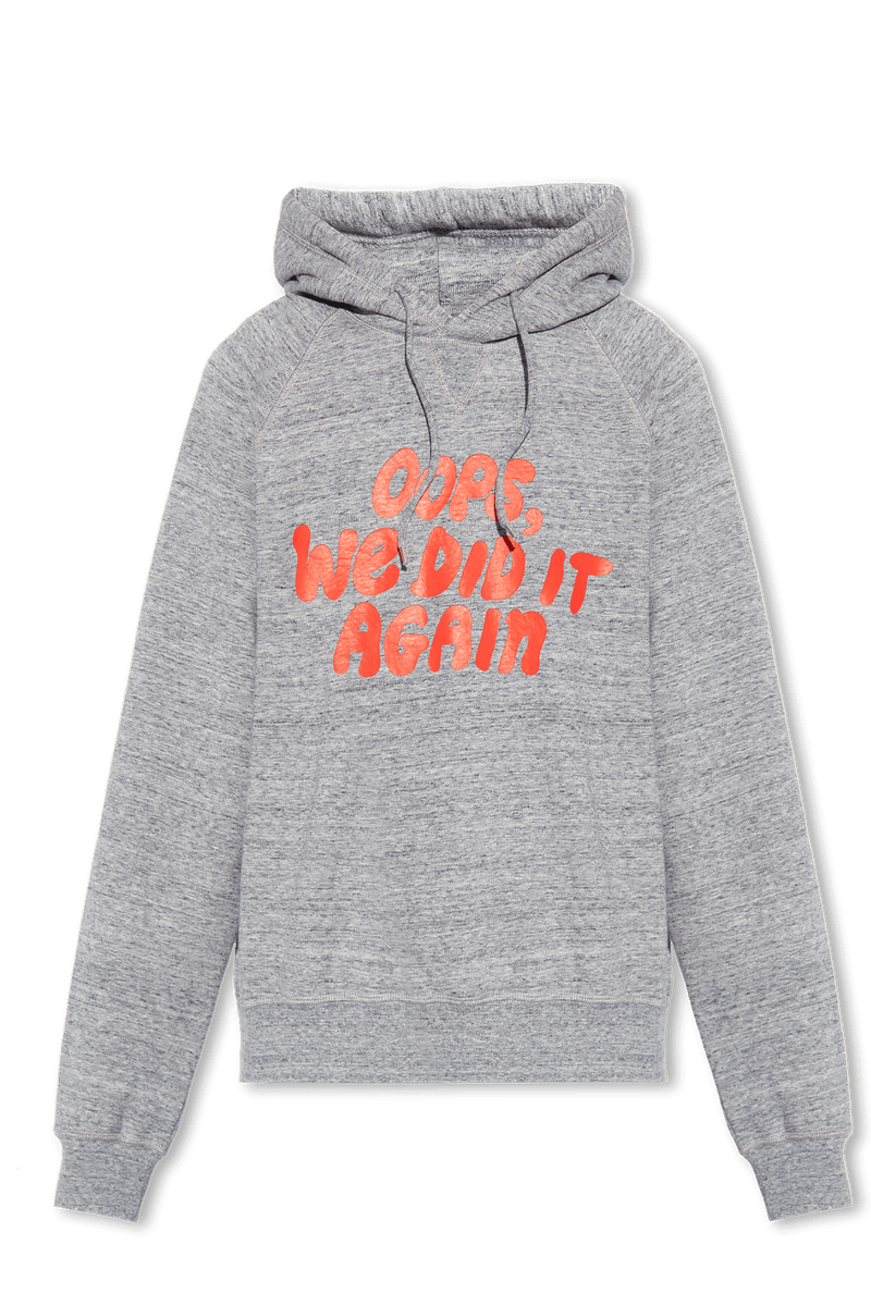 Dsquared2 Grey Hoodie With Logo - Men - Piano Luigi