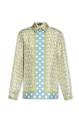 Versace Blue Silk Shirt - Men - Piano Luigi