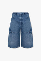 Givenchy Blue Denim Shorts - Men - Piano Luigi