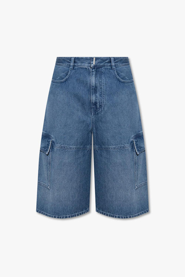 Givenchy Blue Denim Shorts - Men