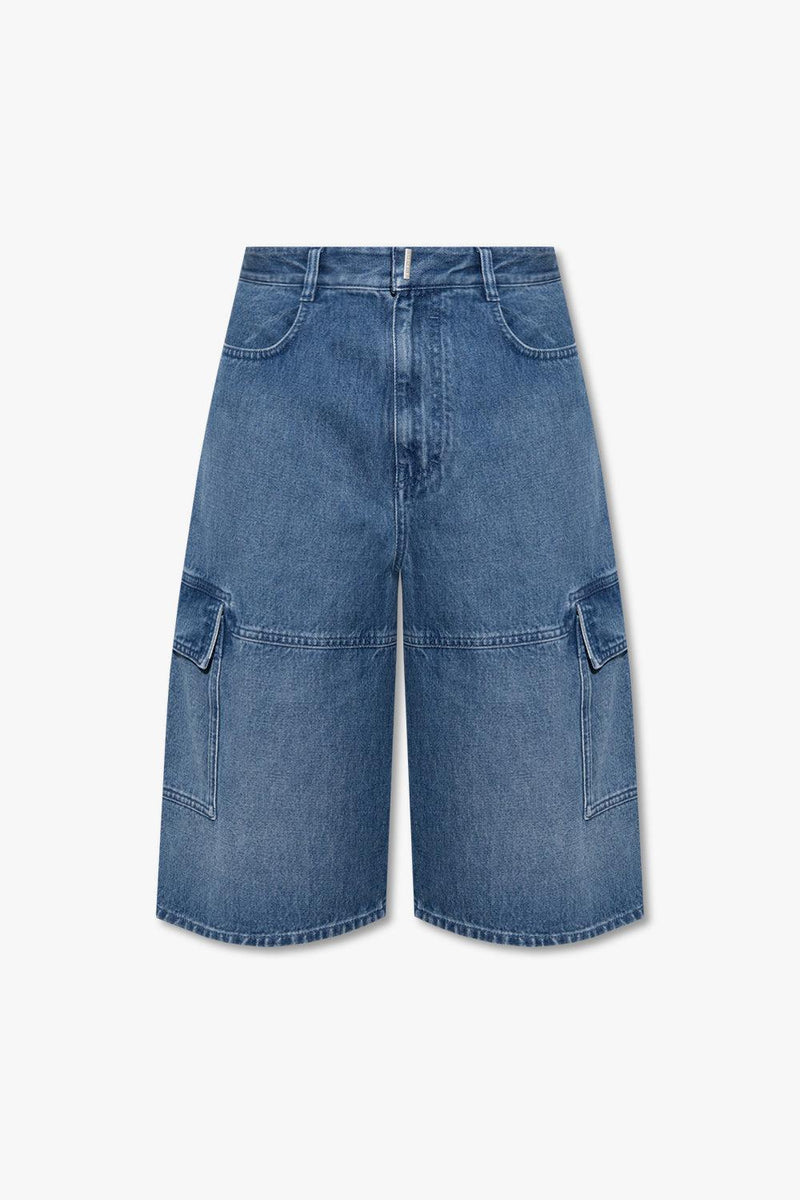 Givenchy Blue Denim Shorts - Men - Piano Luigi