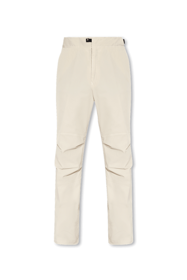 Stone Island Cream Trousers With Logo - Men - Piano Luigi