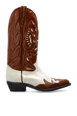 Dsquared2 Brown Leather Cowboy Boots - Men - Piano Luigi