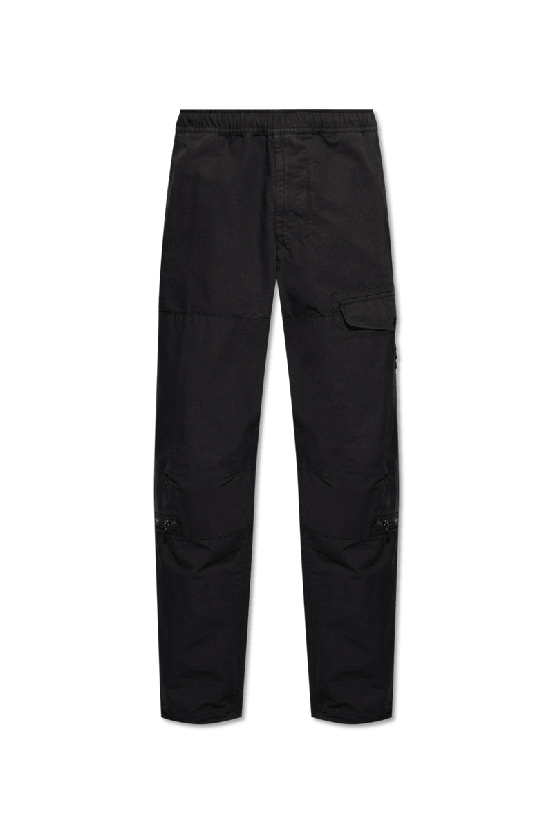 Stone Island Black Cargo Trousers - Men - Piano Luigi