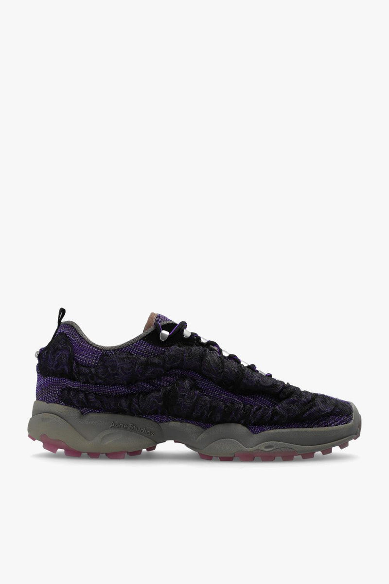 Acne Studios Purple Sneakers With Logo - Men - Piano Luigi