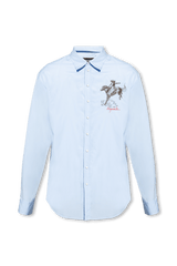 Dsquared2 Light Blue Embroidered Shirt - Men - Piano Luigi