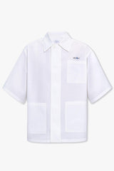 Off-White White Shirt With Logo - Men - Piano Luigi