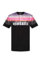 Versace Black Printed T-Shirt - Men - Piano Luigi