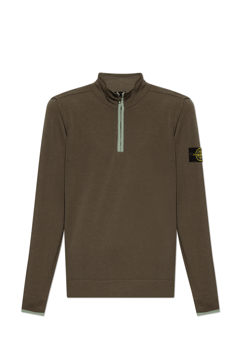 Stone Island Green Wool Sweater - Men - Piano Luigi