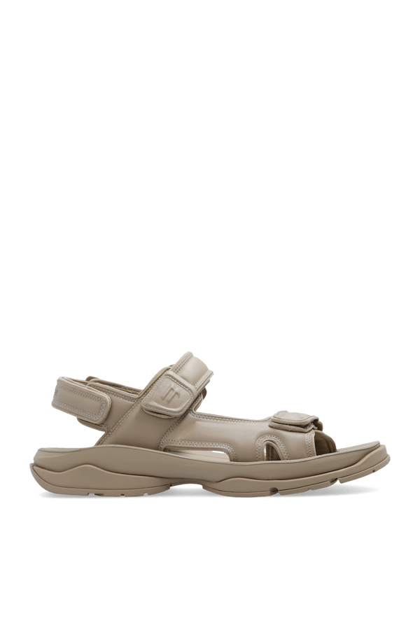 Balenciaga Beige ‘Tourist’ Sandals - Men - Piano Luigi