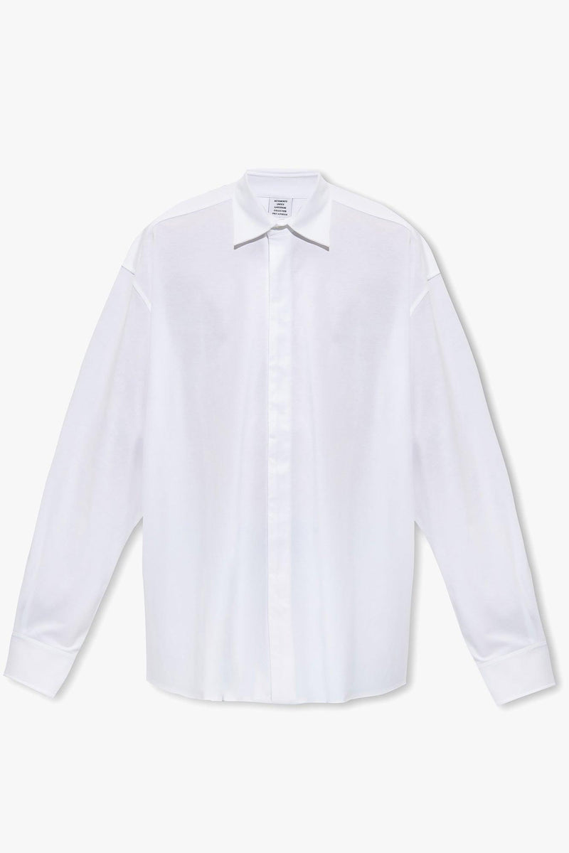 Vetements White Oversize Shirt - Men - Piano Luigi