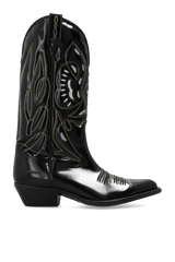 Dsquared2 Black Leather Cowboy Boots - Men - Piano Luigi