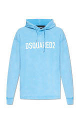 Dsquared2 Blue Hoodie With Logo - Men - Piano Luigi