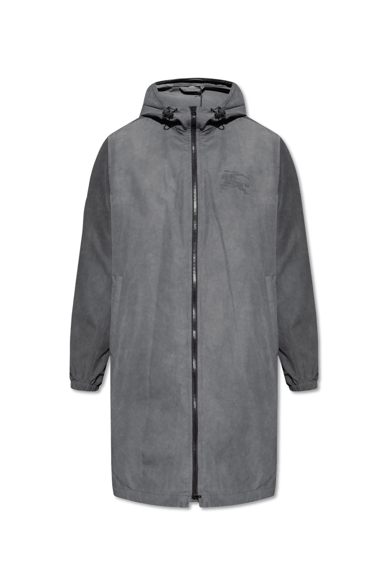 Burberry Grey ‘Cumbria’ Hooded Coat - Men - Piano Luigi