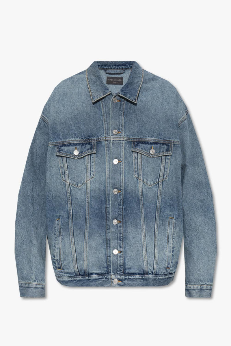 Balenciaga Blue Denim Jacket - Men - Piano Luigi