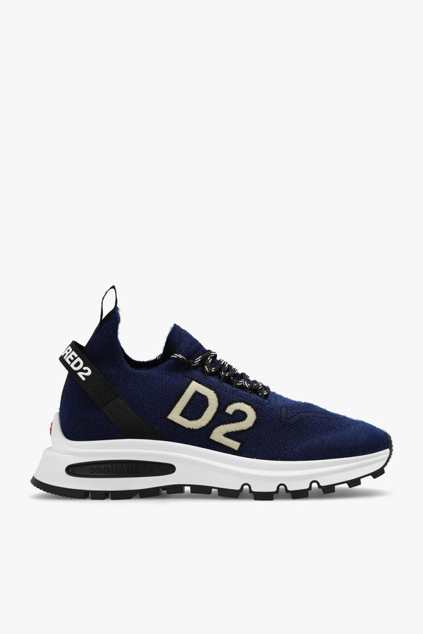 Dsquared2 Navy Blue ‘Runds2’ Sneakers - Men - Piano Luigi