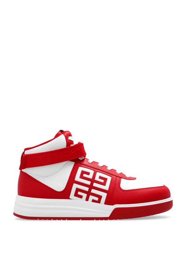 Givenchy Red High-Top Sneakers - Men - Piano Luigi