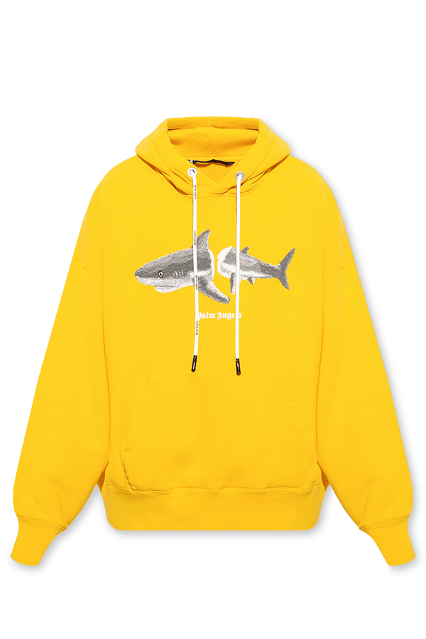 Palm Angels Yellow Sweatshirt With Animal Pattern - Men - Piano Luigi