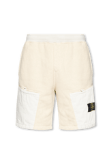 Stone Island Beige Shorts With Logo - Men - Piano Luigi