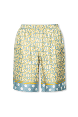 Versace Blue Silk Shorts - Men - Piano Luigi