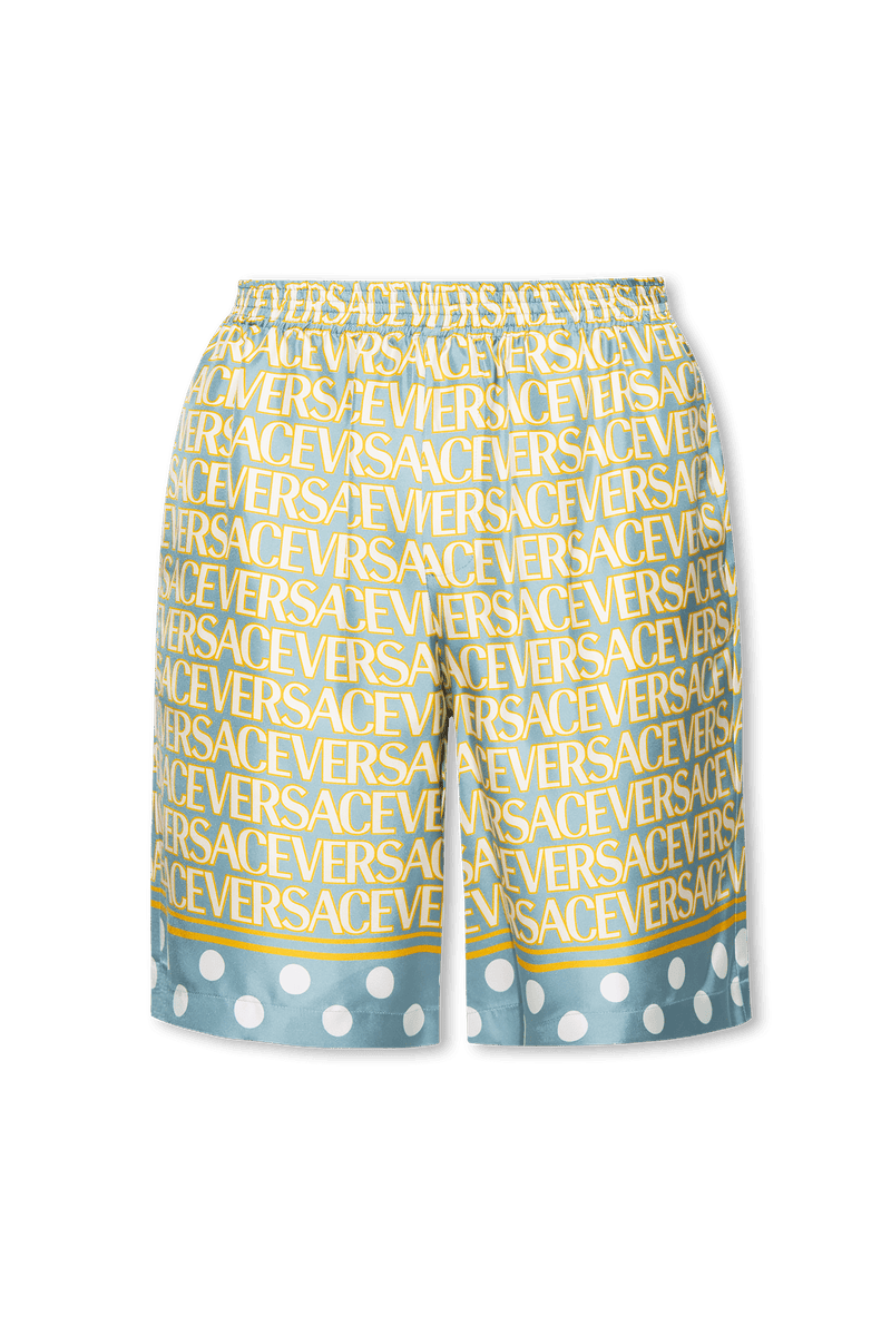 Versace Blue Silk Shorts - Men - Piano Luigi