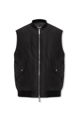 Dsquared2 Black Down Vest With Reflective Back - Men - Piano Luigi