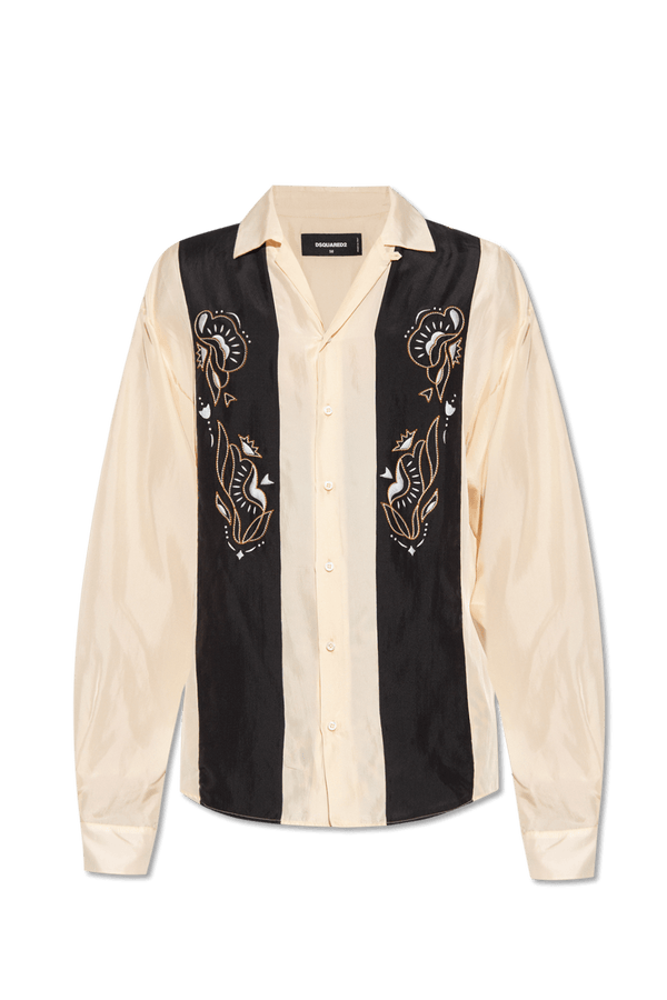 Dsquared2 Cream Silk Shirt - Men - Piano Luigi