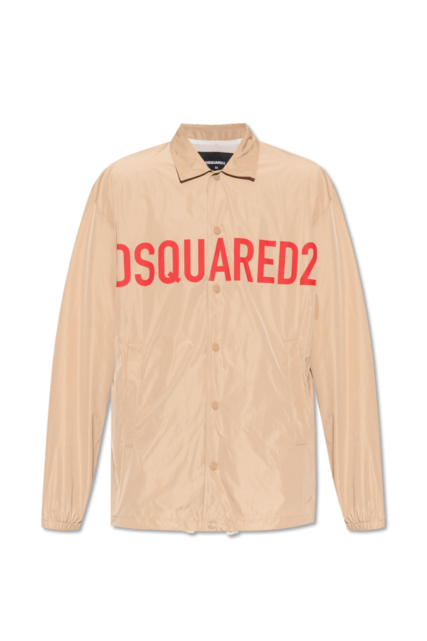 Dsquared2 Beige Jacket With Logo - Men - Piano Luigi