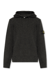 Stone Island Black Hooded Sweater - Men - Piano Luigi
