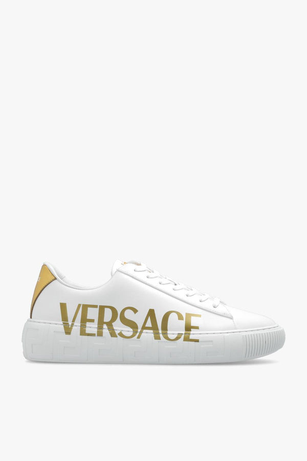 Versace White Sneakers With Logo - Men - Piano Luigi