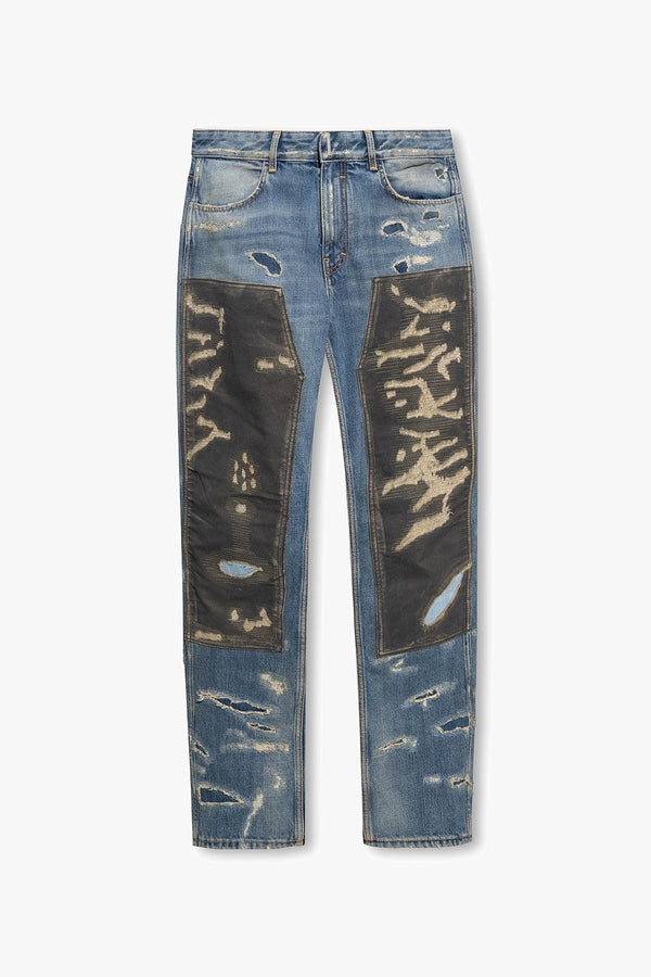 Givenchy Blue Jeans With Vintage Effect - Men - Piano Luigi