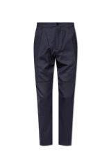 Burberry Navy Blue ‘Robert’ Pleat-Front Trousers - Men - Piano Luigi