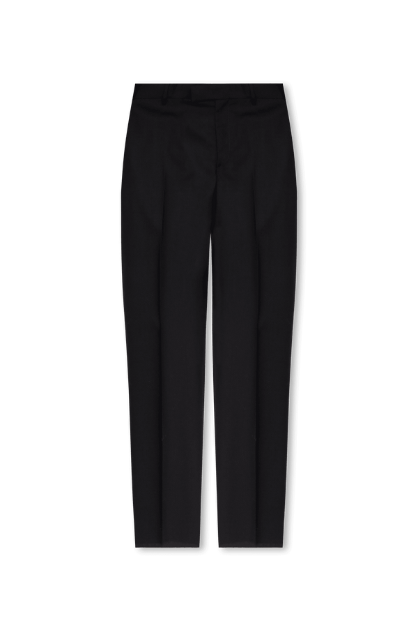 Versace Black Pleat-Front Trousers - Men