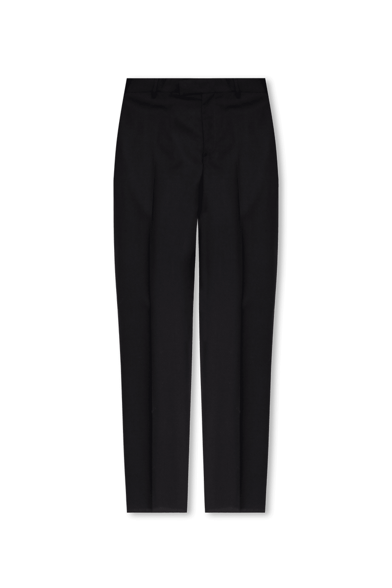 Versace Black Pleat-Front Trousers - Men - Piano Luigi