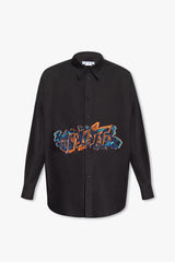 Off-White Black Embroidered Shirt - Men - Piano Luigi