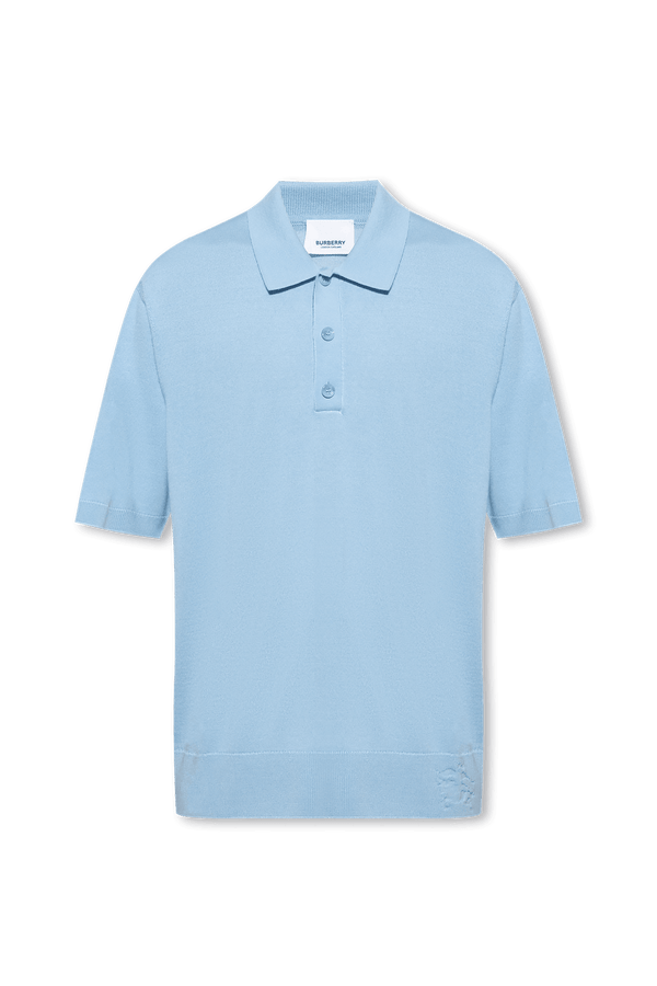 Burberry Blue ‘Rowanson’ Polo Shirt - Men - Piano Luigi