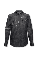 Dsquared2 Grey Denim Shirt - Men - Piano Luigi