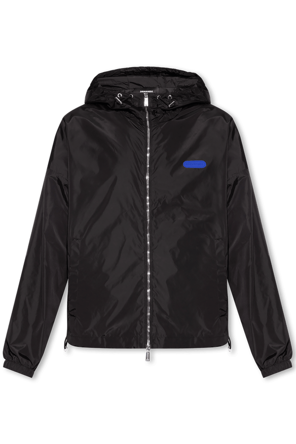 Dsquared2 Black Jacket With Logo - Men - Piano Luigi