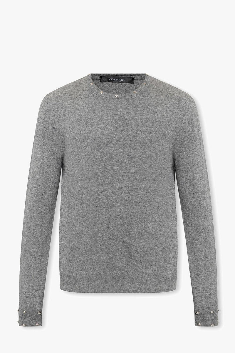 Versace Grey Wool Sweater - Men - Piano Luigi