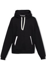 Palm Angels Black Hoodie With Logo - Men - Piano Luigi