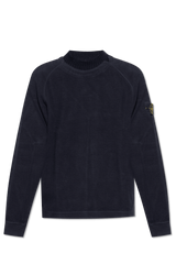 Stone Island Navy Blue Fleece Sweatshirt - Men - Piano Luigi